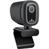CashMuch Webcam professionale 4K per streaming live con copertura della privacy, messa a fuoco automatica, fotocamera USB per PC, laptop, videochiamate, visione ampia, nero (2K)