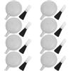 Artibetter Kit Pulizia Obiettivo 8 Pezzi Abs Soffiatore e Spazzola | Design 2 in 1 Spazzola Staccabile Facile da Riporre Bianco , per Fotografia e Computer