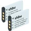 vhbw 2x batteria compatibile con Nikon Coolpix S560, S550 fotocamera (450mAh, 3,6V, Li-Ion)