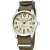 GOLDEN HOUR Orologio da Uomo Militare Analogico con Cinturino in Nylon, Orologio Sportivo Casual con Quadrante Facile Lettura 12/24H, Lancette Luminose, Impermeabile 3ATM
