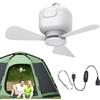 Generico Ventilatore a soffitto portatile da tenda Gadget Rinfrescante Appendibile A