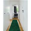 rugsx Passatoia corridoio SOFFI shaggy 5cm; per la cucina, la sala, il corridoio, tappeto a pelo lungo, verde bottiglia 80x200 cm