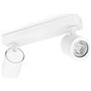 linovum TENJO - Lampada da soffitto, 2 pezzi, con lampadine LED GU10, luce bianca calda, 3 W, 2 luci, orientabile, 230 V