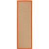 carpetfine Tappeto in sisal Passatoia Arancione 75x350 cm (Passatoia) | Tappeto moderno per soggiorno e cucina