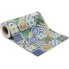 fashion home Pagano Tappeto Cucina Antiscivolo Lavabile in PVC 100%, Passatoia Gommata Antimacchia per Cucina e Ingresso, Runner Resistente all'Acqua, Colore Maiolica misure 51x160 cm