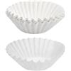 Novocloud 100 Pezzi Filtri per Caffè, 110/250 mm Filtri Caffe Americano per 8-12 Tazze Di Caffè Carta da Filtro a Cestello per Caffè Naturale Cartine per Tazza Filtrante per Macchina da Caffe per L'Uso a Casa