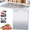 champracer Yamato, tagliere in titanio, tagliere per cucina, Yamato, tagliere in titanio puro, tagliere double face, in acciaio inox, grande tappetino da taglio titanio (46 x 30 cm)
