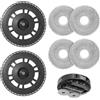 YUEIODDKL 4 panni con 2 supporti di ricambio per Dreame L10s Pro Ultra Heat/L10s Ultra Gen2/X30 Ultra/X40 Ultra/L20 Ultra/X40 Master/L40 Ultra, panni per aspirapolvere robot con supporto di ricambio