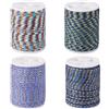 Spritewelry 4 rotoli di cordoncino intrecciato da 1,5 mm, per braccialetti e macramè, per fai da te, creazione di gioielli, cucito, decorazioni da parete fatte a mano, feste e decorazioni per la casa