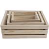 VRTYVEYBB Mini cestino in pino naturale per accessori in miniatura, artigianato e organizzazione di piccoli oggetti, con ciondolo rustico (22 x 17 x 10 cm)