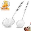 poraceous Schiumarola Fine in Acciaio, Inox Maglia Fine di Setaccio, Acciaio Inox Maglia da Cucina, per Filtrare, Scolare e Setacciare, Rete per Filtrare Grassi (Argento)-B