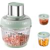 Hoapin Tritatutto da Cucina Elettrico con 3 Ciotole, 2,5L + 0,8L + 0,5L, Tritatutto Elettrico 400W, Robot da Cucina 3 Velocità, Frullatore Multifunzionale per Frutta Verdura Carne Spezie Cipolla