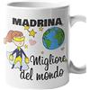 Colorfamily tazza mug Madrina sei la migliore del mondo idea regalo per la Madrina