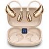 GYQX Cuffie Bluetooth 6.0 Open Ear, Auricolari Wireless Sportivi con Gancio, 4 Microfoni ENC, Driver da 13 mm, 50 Ore, IPX7, Display LED, Bassa Latenza, USB-C per Corsa, Palestra, Ciclismo e Fitness