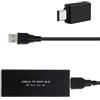 EasyULT Custodia Esterna per M.2 SSD,Adattatore m2 a USB 3.0 Super velocità Esterno NGFF m2 USB Adapter Enclosure Supporta UASP B Key o B+M Key 2230 2242 2260 2280 SSD-Nero