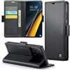 Phernykas Custodia a Libro Portafoglio per Xiaomi POCO X6 Pro 5G, RFID | 3 Slot - Per Pendolarismo, Flip Cover Doppia Fibbia Magnetica, Pelle PU Anti-Macchia, Supporto, Lavoro, Telefono Libretto