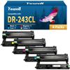 Yowell DR243CL - Tamburo compatibile con Brother DR243CL, confezione da 4 | Compatibile con Brother MFC-L3750CDW MFC-L3770CDW MFC-L3710CW DCP-L3550CDW DCP-L3510CDW HL-L3210CW DR-243CL unità tamburo