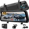 NHOPEEW Dash Cam 4K con Telecamera Posteriore 1080P per Auto | WiFi, Registrazione in Loop, G-Sensor, Monitoraggio Parcheggio 24 Ore, Compensazione dell'Esposizione, Display IPS da 9,66