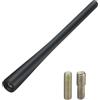 Kluz Antenna per auto, AM/FM, antenna per tettuccio con filettatura M5/M6, antenna corta di ricambio con montaggio a vite, 20 cm, nero