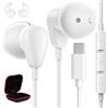 ASKUBSKU Cuffie USB C con Cavo per Samsung A37 A27 A57 5G Galaxy A36 A56 S26 Ultra