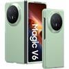 GIOPUEY Cover Compatibile con Honor Magic V6, Materiale PC Rigido Custodia, Comodo e Liscio al Tatto Case，Antiurto, Anti-Impronta - Green