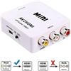 KUYiA RCA a HDMI Adattatore, Mini Composito CVBS AV a HDMI Converter con Cavo di Ricarica USB, Audio Video Upscaler PAL/NTSC Compatibile con PC, Xbox, PS4, PS3, HD TV, STB, VCR, VHS, Blu-ray DVD