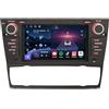 GONFEN Qualcomm 8-Core 8GB+128GB Android 14 Autoradio GPS Navigatore per BMW Serie 3 E90 E91 E92 E93 M3 7 pollici Schermo IPS Bluetooth 5.1 CarPlay Senza Fili Android Auto WiFi 4G DSP DAB+ RDS USB Canbus