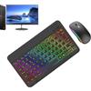 Generic 1 tastiera wireless e mouse retroilluminata - Tastiera wireless con tasti illuminati, tastiera retroilluminata a 7 colori e kit mouse | Tastiere del computer accessori elettronici | per tablet, laptop