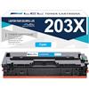 LCL CF541X Ciano Cartucce di Toner Compatibile per HP 203A 203X CF541A | CF541X Compatible per HP Color Laserjet Pro M254dw M254dn M254nw MFP M281fdw M281fdn M281cdw M280nw(1-pack)