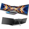 KEFEYA Monitor Portatile per Laptop, Display IPS Full HD da 14, Estensore dello Schermo del Laptop, Compatibile con Mac Windows Chrome da 13-17