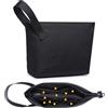 HYZUO Borse Organizer per Cavi Viaggio Resistente All'acqua Portatile Porta Cavi, Tech Elettronica Accessori Gadget Borsa con Manico, Custodia Organizzatore per Caricatore, Cavo USB, Carte, Nero