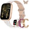 Iaret Smartwatch Donna, Regalo con 4 Cinturini e Charm, Orologio con Display HD da 1,75, Chiamate Bluetooth, Monitor Frequenza Cardiaca SpO2 Sonno, 120+ Modalità Sport, Compatibile con Android iPhone