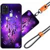 JEZSTHAI Cover Compatibile con Samsung Galaxy A21s,Cellulare Girocollo Custodia con Cordino Laccio Tracolla Regolabile,Antiurto AntiGraffio Protettiva Silicone TPU Motivi Bumper Case,A01