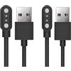 Lamshaw Caricatore magnetico compatibile con Gard Pro Ultra 3 SmartWatch,Magnetico Caricabatterie USB 3,3ft Compatibile con Gard Pro Ultra 1, Ultra 2+, Ultra3, Health 4 (nero+nero)