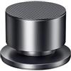 Introti Piedini isolanti in alluminio antiurto riutilizzabili per altoparlanti portatili multiuso regolabili per giradischi per teatro, audio domestico, subwoofer e amplificatore DAC (nero)