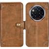 HsinchuTien TPU Marrone Flip Con Silicone Chiusura magnetica In Pelle Portafoglio Caso Custodia Case Cover Pouch Per Oukitel WP210 5G 6.7 inch