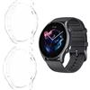 HOMTERN 2-Pack Custodie Compatibili con AMAZFIT GTR 3 Case e GTR 3 PRO Case,Flessibile TPU Full Cover Shell Antiurto Protettiva Antigraffio,2-Pack Trasparente