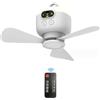 SHYYOULQE Ventilatore da soffitto ricaricabile con telecomando a 4 velocità USB da appendere a soffitto per campeggio letto tenda da campeggio baldacchini ventilatore USB