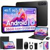 PIXGOOD Tablet 10 pollici Android 15, Tablet in offerta con 5G wifi Octa-Core, 36GB RAM, 128GB ROM (TF 1TB), 8000mAh, 5MP+8MP, Tablet con tastiera|Mouse|Custodia|auricolari (Pollici, 14, Grigio-5)