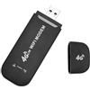 Rvluw Modem USB 4G LTE, router Wi-Fi con slot per scheda SIM, fino a 10 utenti, per viaggi, casa, ufficio, hotspot mobile, connessione stabile, crittografia WPA2