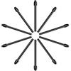HUION Punte per penna HUION PH05A, nere, confezione da 10, compatibili con la penna stilo HUION PW517 Adatto per modello Kamvas 13, Kamvas 22, Kamvas 22 Plus, Kamvas Pro 24