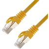 SeKi Cavo di rete S/FTP PIMF, cat. 7, 5,00 m, giallo cavo patch Gigabit Ethernet LAN DSL CAT7