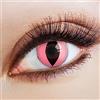 aricona Kontaktlinsen - Lenti a contatto rosa brillante lenti a contatto motivo occhi di gatto - lenti a contatto colorate rosa senza forza per carnevale, feste in maschera, 2 pezzi