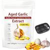 Lutateo Estratto di Aglio Invecchiato, 7500 Mg Estratto di Aglio, Aglio Invecchiato Ingredienti Naturali per Uomini e Donne con Organizer Portatile (1PC)