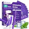DiviDermy 14 Paia Sbiancanti Denti Professionali Viola+Pinzette, Strisce Sbiancanti | Professionale, Sbiancamento Denti Efficace, Ideali Per Macchie Da Caffè, Tè, Sbiancamento Denti Rapido A Casa