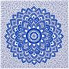 SaoTi Telo mare gigante 210 x 240 cm Mandala multiuso India - Telo mare in cotone leggero compatto - Telo mare antisabbia piscina - Coperta cotone divano decorativo