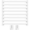 Jetec Bastone per Tenda Estensibile di Tensione Bastoncini per Tende con Ganci Adesivi Asta Regolabile per Tende Palo per Tende di Plastica per Porta Finestra Armadio, 40-70 cm(Bianco,8)