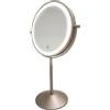 Cecotec Specchio Trucco Rotondo FaceCare Mirror Dual. Doppia Faccia Normale e Ingrandimento 10x, Luce LED Ricaricabile, 3 Intensita, Posizione Regolabile, Touch, Tipo C Precisione Perfetta