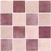 COMSTICKC Piastrelle Adesive per Cucina, PVC Quadrato Opaco,10 Pezzi | Adesivi per Piastrelle 3D, Autoadesive per Pareti, Paraschizzi Autoadesivo per Cucina Bagno,30 × 30 CM, rosa e bianco