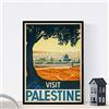 Nacnic Stampa Artistica Vintage. Vecchi manifesti pubblicitari Turismo Palestina-Israele. Immagini d'Epoca. pubblicità e annunci d' Epoca per Decorazioni domestiche o Ufficio.